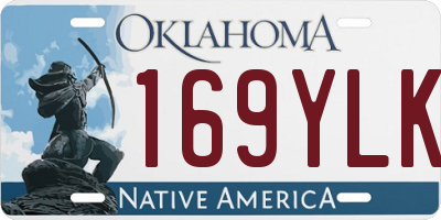 OK license plate 169YLK