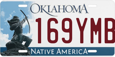 OK license plate 169YMB