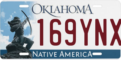 OK license plate 169YNX