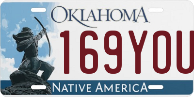OK license plate 169YOU
