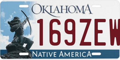 OK license plate 169ZEW