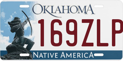 OK license plate 169ZLP