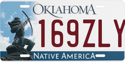 OK license plate 169ZLY