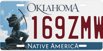 OK license plate 169ZMW