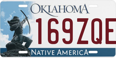 OK license plate 169ZQE