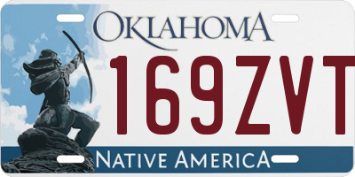 OK license plate 169ZVT
