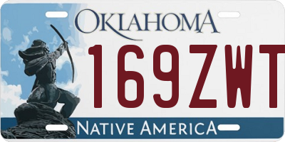 OK license plate 169ZWT