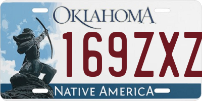 OK license plate 169ZXZ