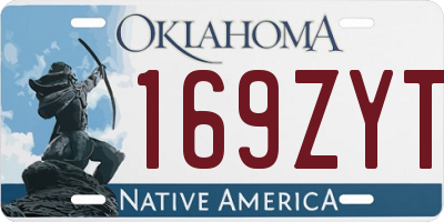 OK license plate 169ZYT