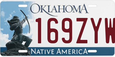 OK license plate 169ZYW