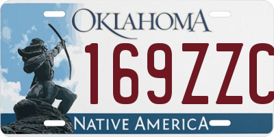 OK license plate 169ZZC