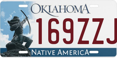 OK license plate 169ZZJ