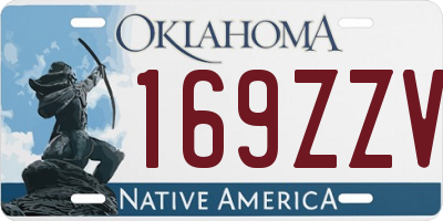 OK license plate 169ZZV