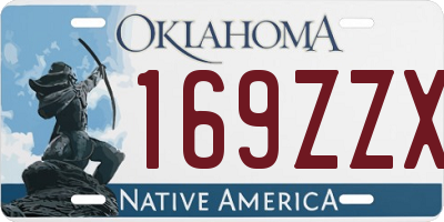 OK license plate 169ZZX