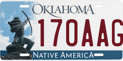 OK license plate 170AAG