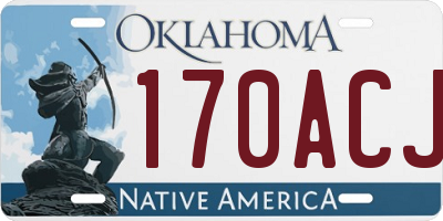 OK license plate 170ACJ