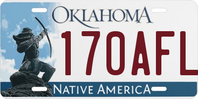 OK license plate 170AFL