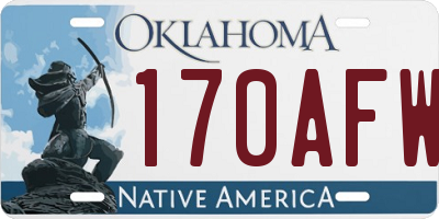 OK license plate 170AFW