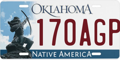 OK license plate 170AGP