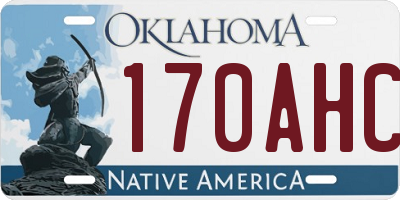 OK license plate 170AHC