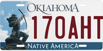 OK license plate 170AHT