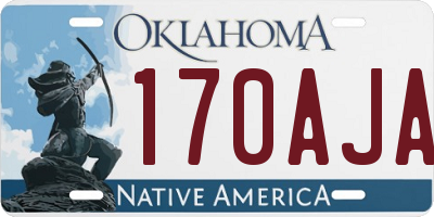 OK license plate 170AJA