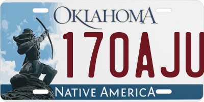 OK license plate 170AJU