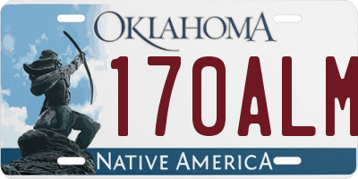 OK license plate 170ALM