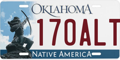 OK license plate 170ALT