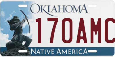 OK license plate 170AMC