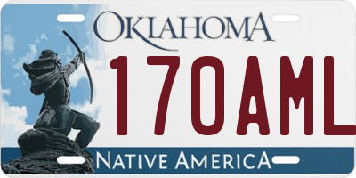 OK license plate 170AML
