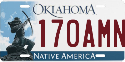 OK license plate 170AMN