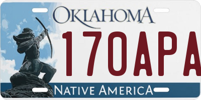 OK license plate 170APA