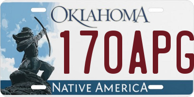 OK license plate 170APG