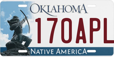 OK license plate 170APL