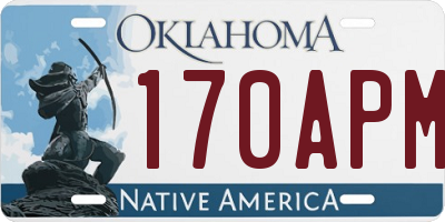 OK license plate 170APM