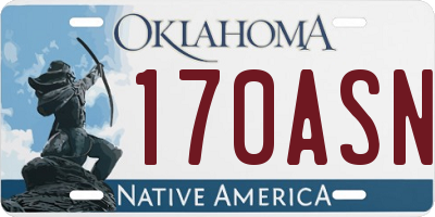 OK license plate 170ASN