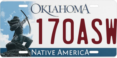 OK license plate 170ASW