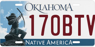 OK license plate 170BTV