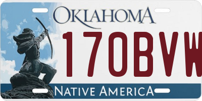 OK license plate 170BVW