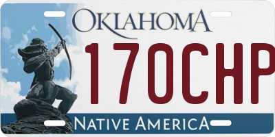 OK license plate 170CHP