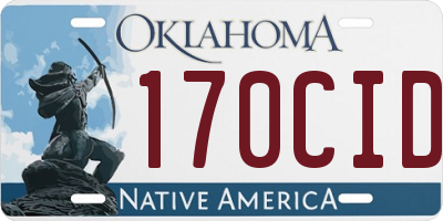 OK license plate 170CID