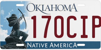 OK license plate 170CIP