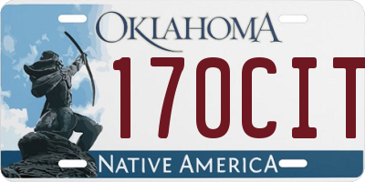 OK license plate 170CIT