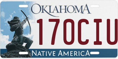OK license plate 170CIU