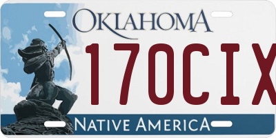 OK license plate 170CIX