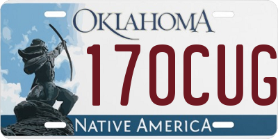 OK license plate 170CUG