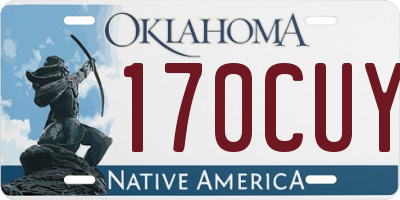 OK license plate 170CUY