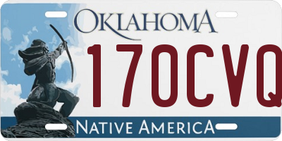 OK license plate 170CVQ
