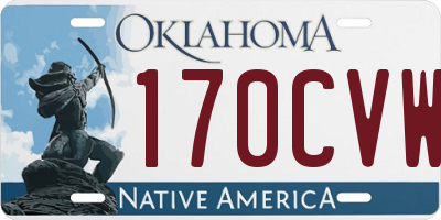 OK license plate 170CVW